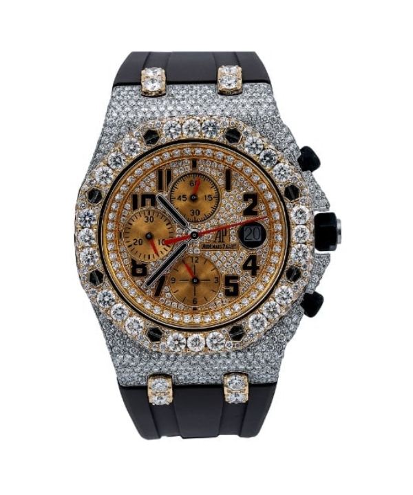Audemars-Piguet-Royal-Oak-Offshore-Chronograph-26170ST-42MM-Champagne-Diamond-Dial-With-15.75-CT-Diamonds