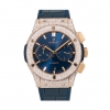 Hublot Classic Fusion 45MM Blue Dial With 12.75 CT Diamonds