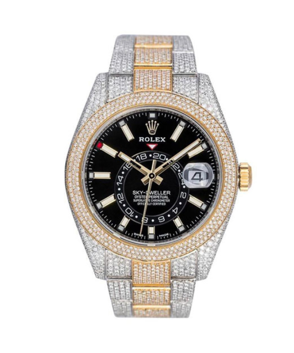 Rolex Sky Dweller Watch With 18ct Yellow Gold