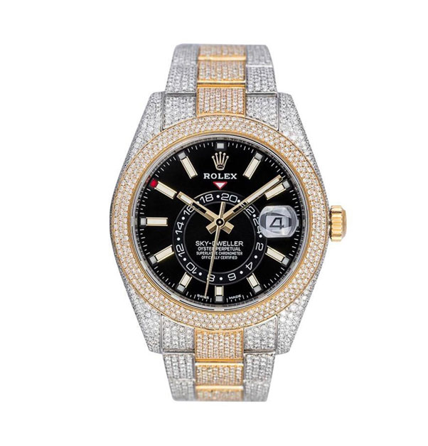 Rolex Sky Dweller Watch With 18ct Yellow Gold