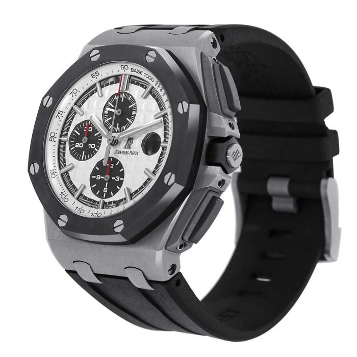 Audemars Piguet Royal Oak Offshore Steel White Dial 44MM Watch01