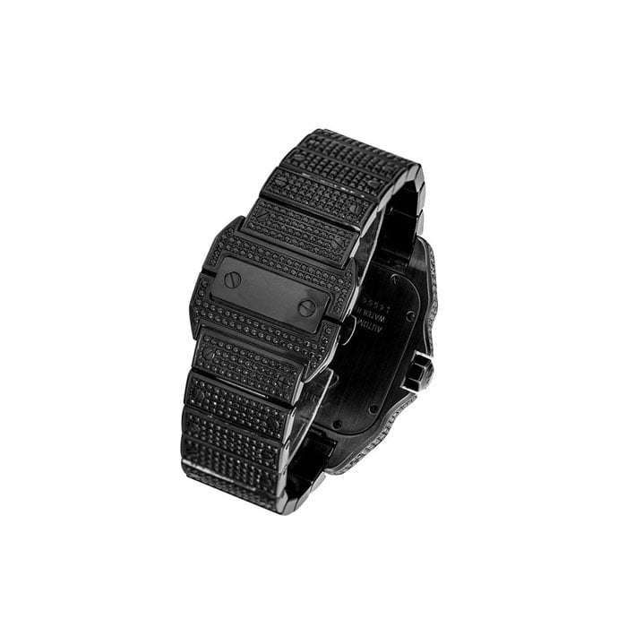 Cartier Santos 100 Large Black/White Roman Numerals Dial Steel