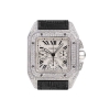 Cartier Santos 100 XL Chronograph With Custom Diamond Set