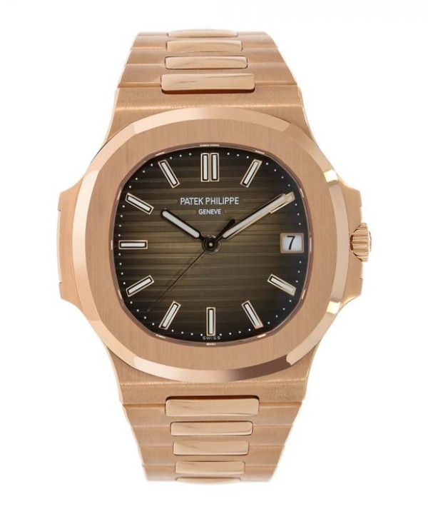 Patek Philippe Nautilus Rose Gold Brown Dial 40MM Watch