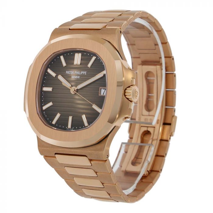 Patek Philippe Nautilus Rose Gold Brown Dial 40MM Watch
