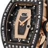 Richard Mille RM037 Rose Gold Gem Set Black Carbon TPT 34MM Watch