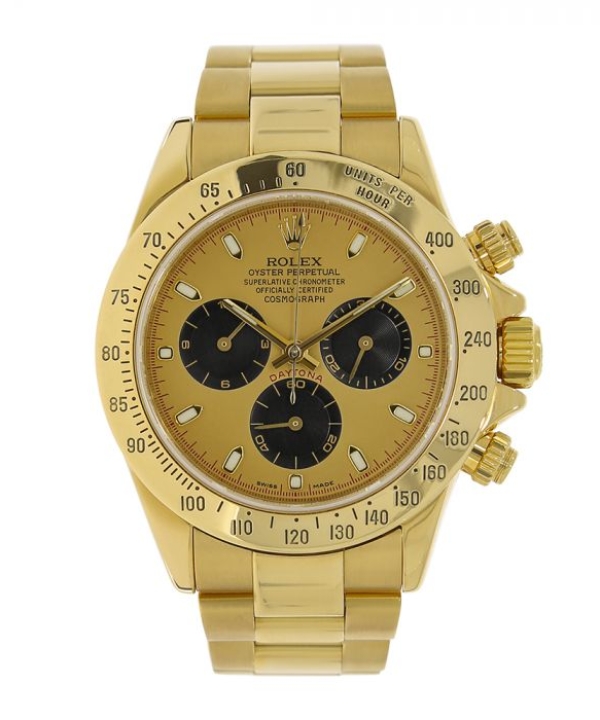 Rolex Cosmograph Daytona Yellow Gold Champagne Dial 40MM Watch