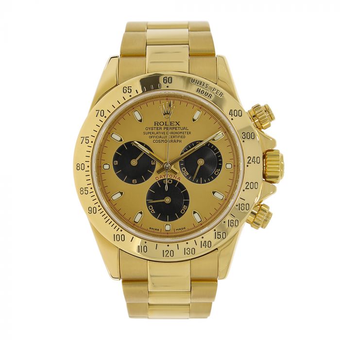 Rolex Cosmograph Daytona Yellow Gold Champagne Dial 40MM Watch ...