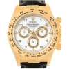 Rolex Cosmograph Daytona Yellow Gold White Arabic Dial Watch