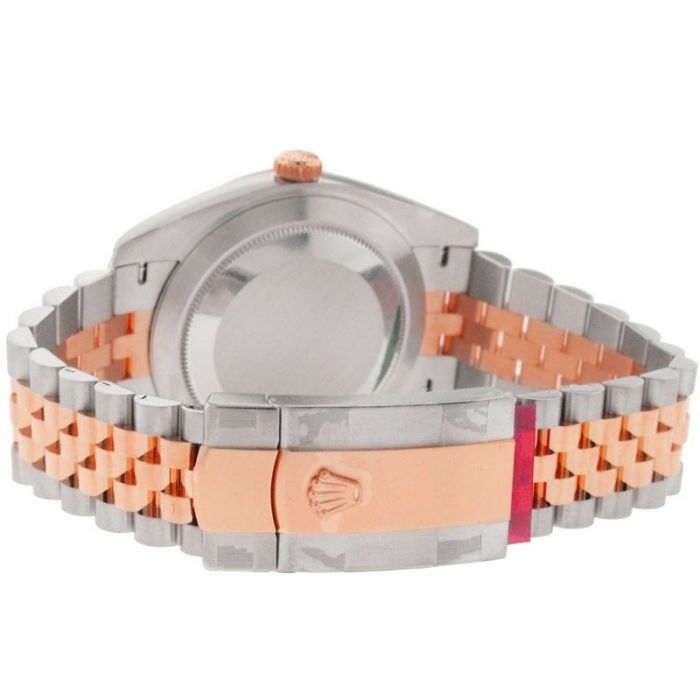 Rolex Datejust 41 Steel and Rose Gold Sundust Diamond Dial 41MM Watch