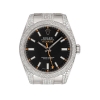 Rolex Milgauss 116400 with Black Dial and Custom Diamond Set