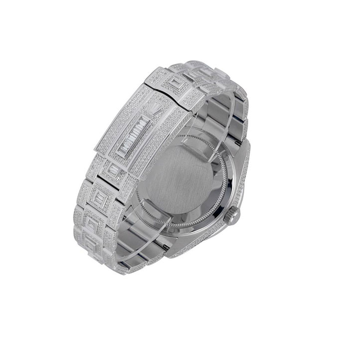 Rolex Sky-Dweller Steel with Custom Diamond Set