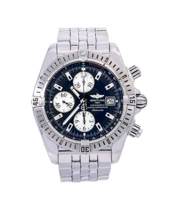 Breitling Chronomat Evolution A13356 44MM Black Dial Watch