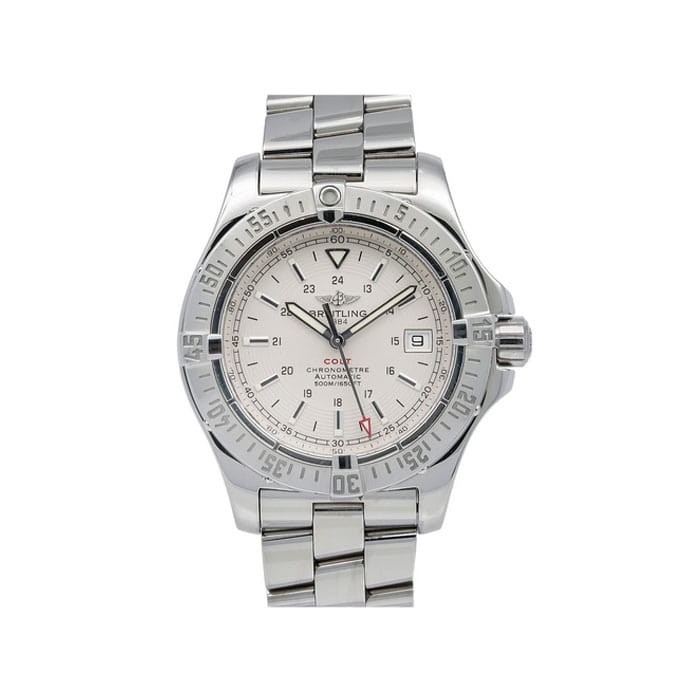 Breitling Colt A17380 41MM White Dial Watch With Stainless Steel ...