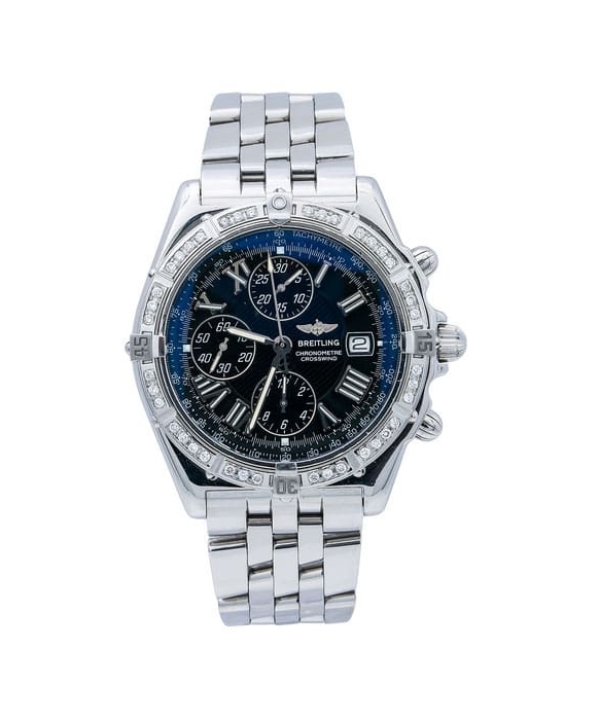 Breitling Crosswind Racing A13355 44MM Black Dial Watch