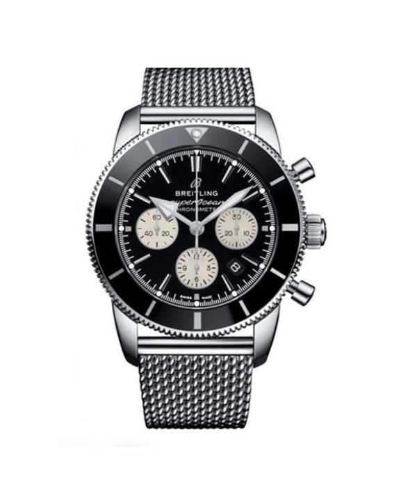 Breitling Superocean Heritage II Steel Chronometer Black Dial Watch