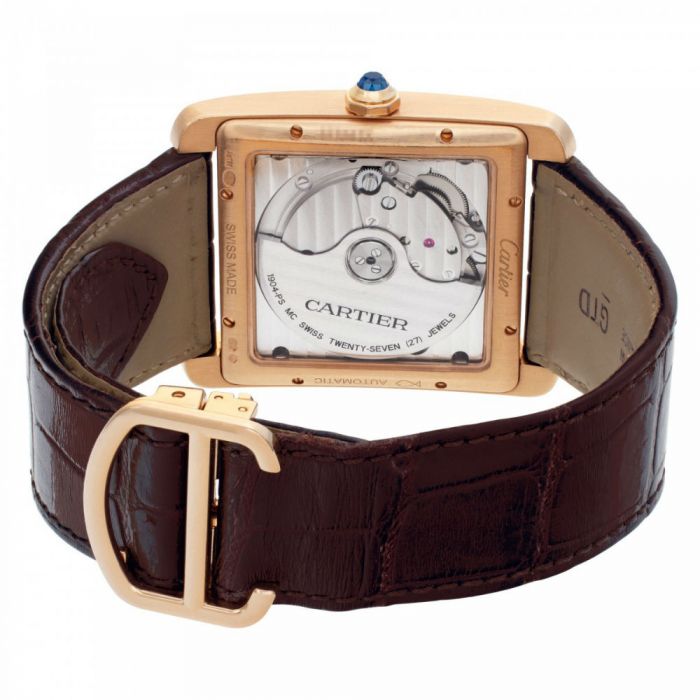 Cartier Tank MC Brown Rose Gold Small Seconds Watch