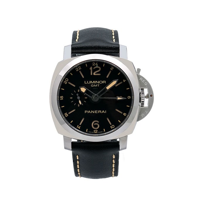 Panerai Luminor 1950 3 Days GMT Automatic 44MM Black Dial Watch